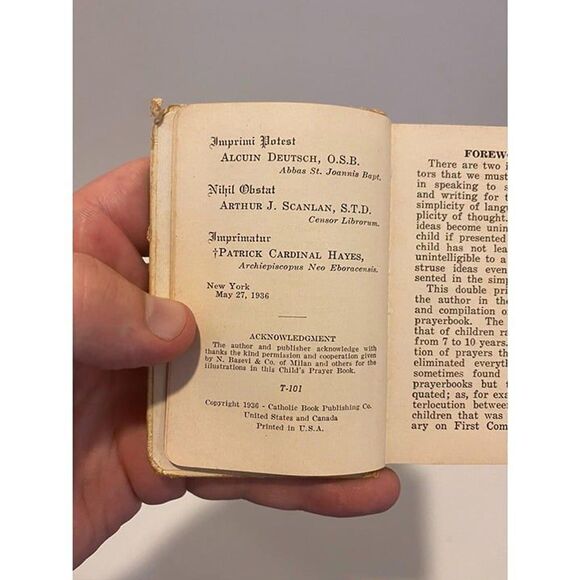 1936 Pray Always Vintage Book Prayers and Instructions by Rev. Alphonse Sausen - Picture 4 of 7
